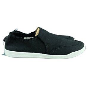Vionic Malibu Black Canvas Casual Slip On Shoes Women's Size 7 M